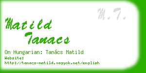matild tanacs business card